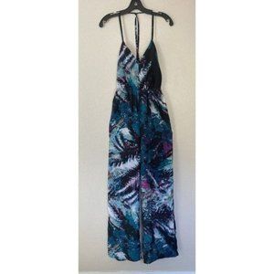 BeBe Halter Neck Printed Jumpsuit Romper Colorful Size 2